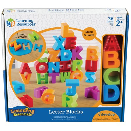 LEARNING RESOURCES Letter Blocks, Set of 36 7718